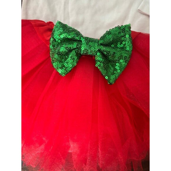 3pcs Newborn Baby Infant Girls 1st Christmas Leggings Tutu Dress Costume Outfits - Picture 4 of 7